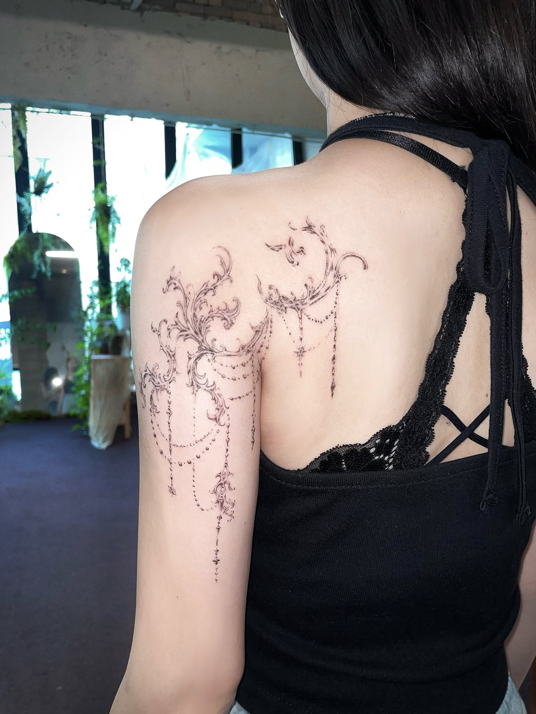 Tattoo by @bibie.ttt — fine_line, ornamental