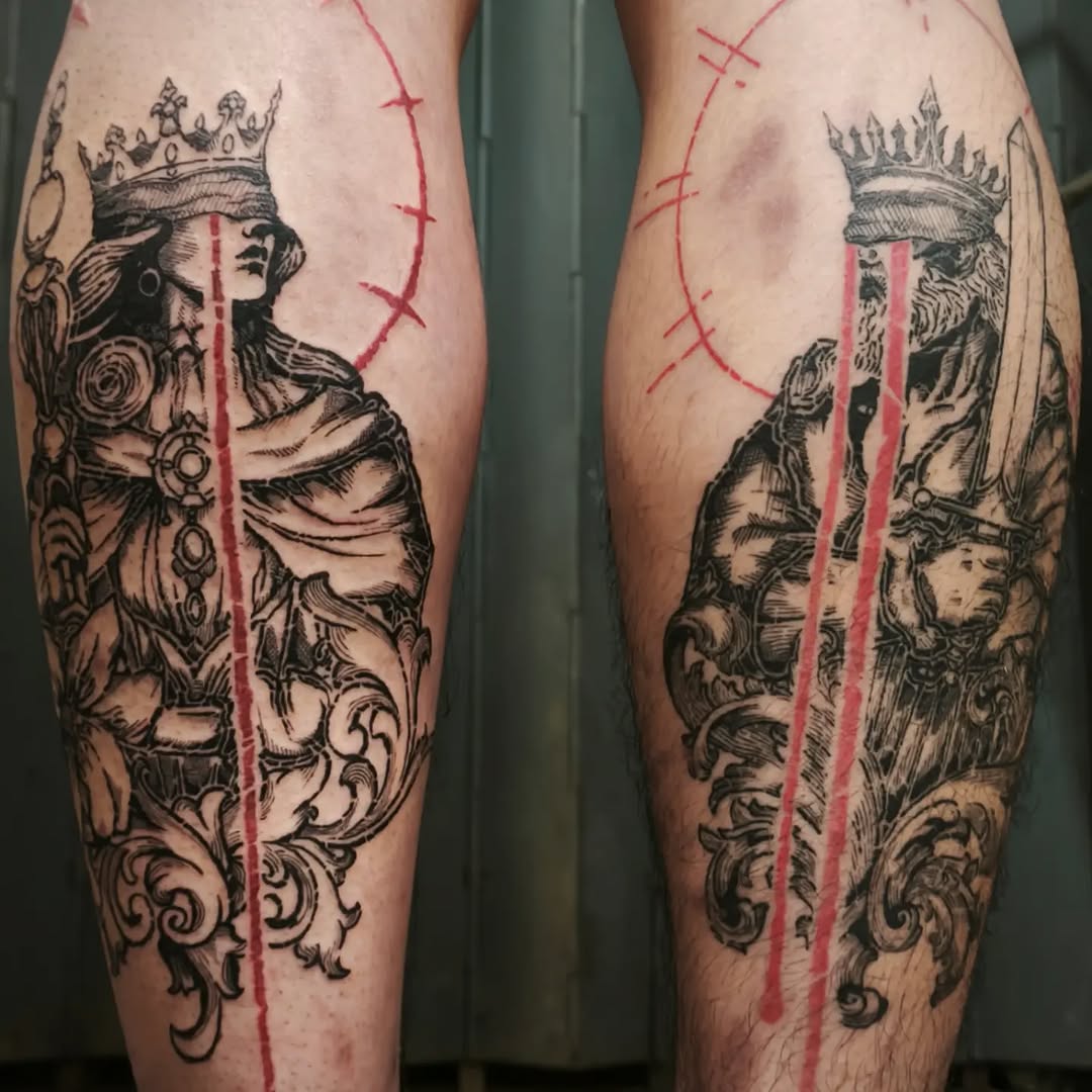 Tattoo by @dark_is_bright_ink — black_and_grey, ornamental