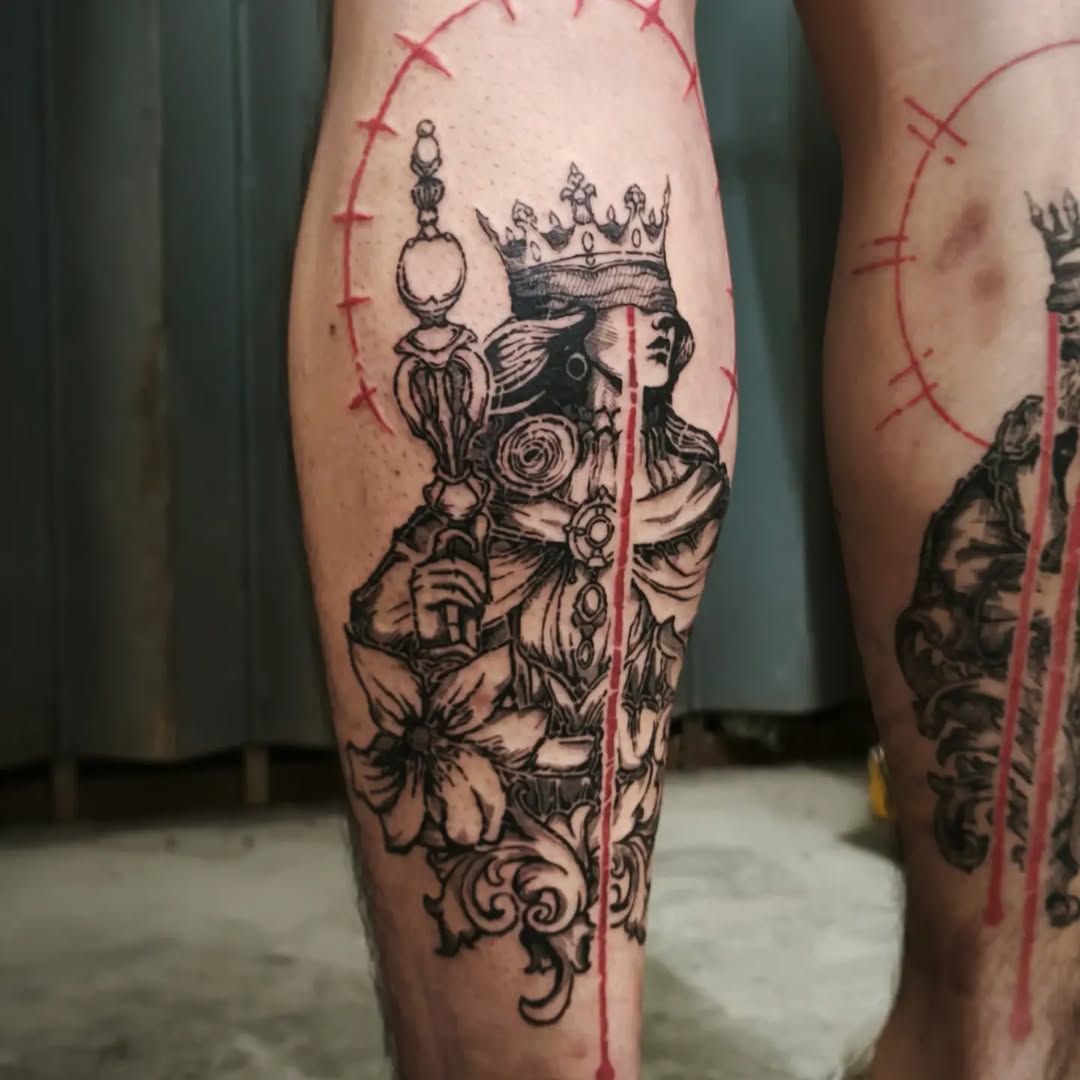 Tattoo by @dark_is_bright_ink — black_and_grey, ornamental