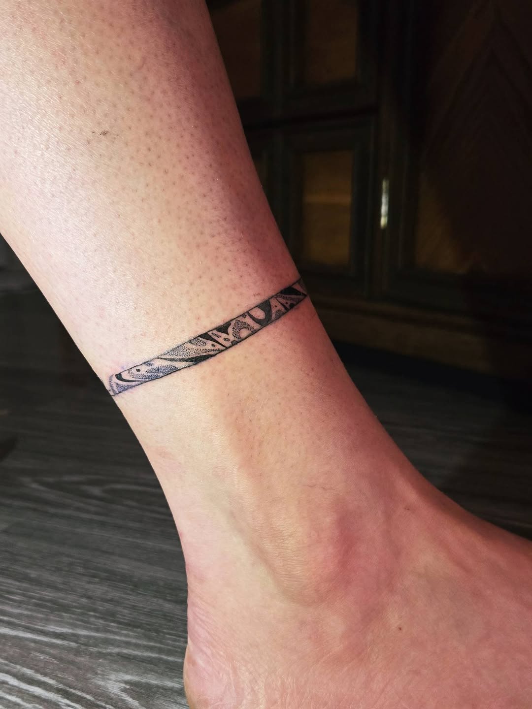 Tattoo by @meditating_ink — geometric, dotwork