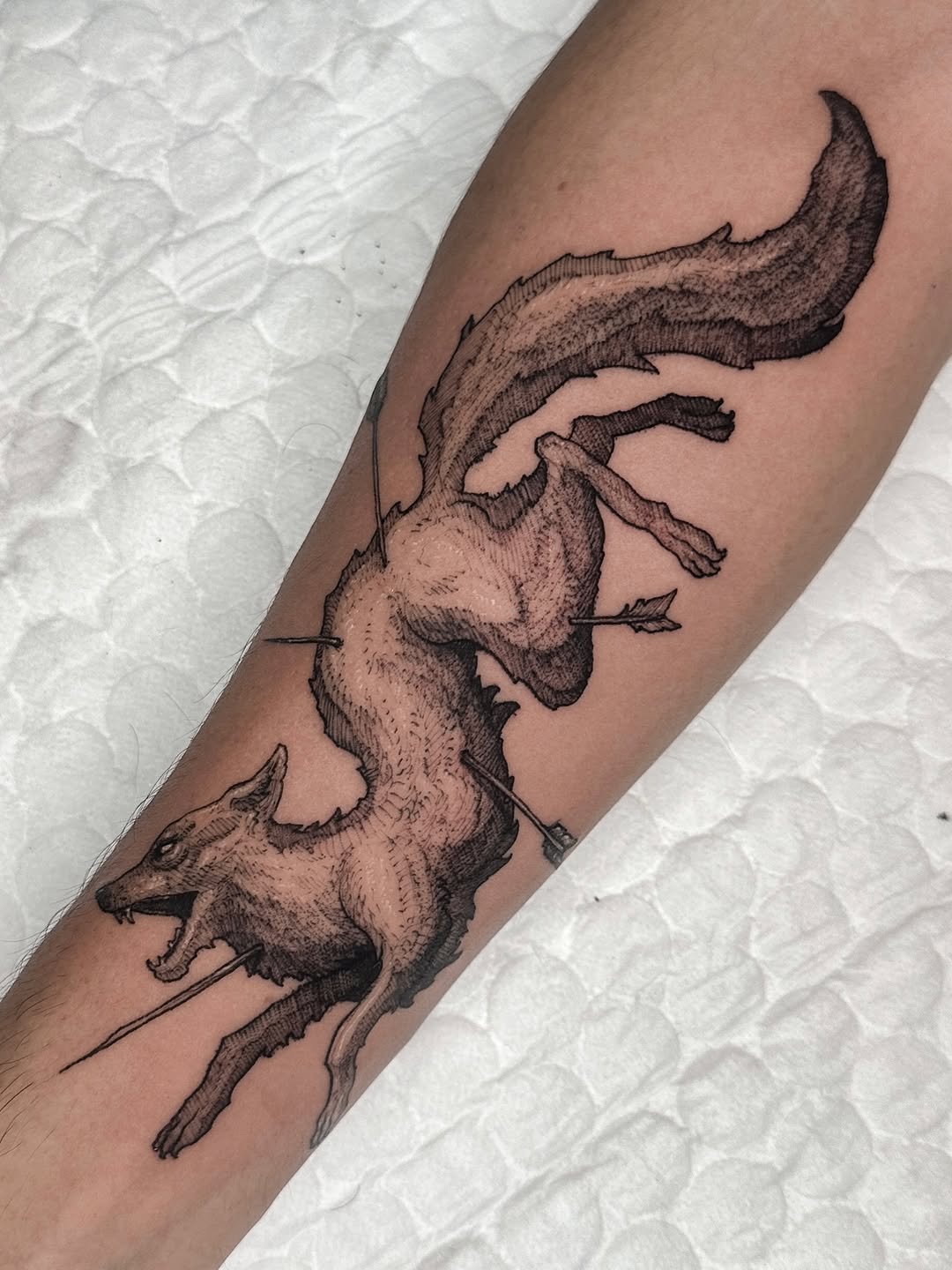 Tattoo by @338tattoo — illustrative, black_and_grey
