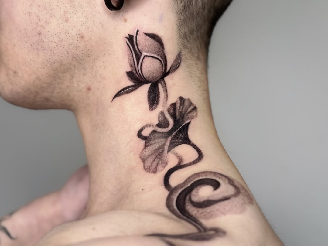 Tattoo by @sunvysideup — black_and_grey, dotwork
