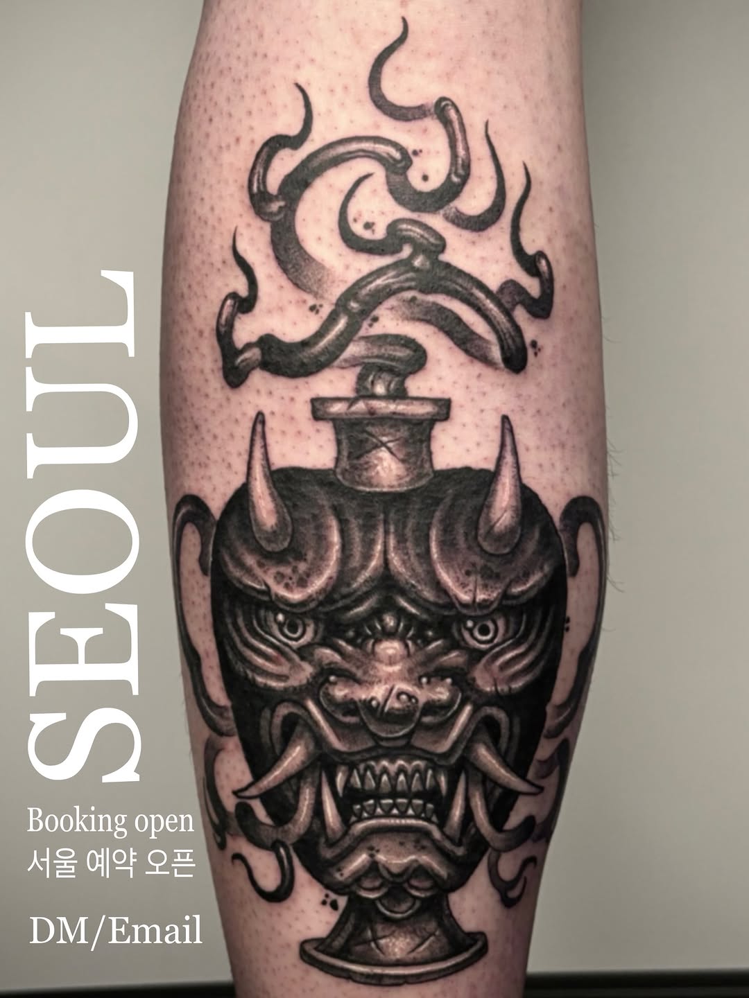 Tattoo by @blaggy__black — japanese_irezumi, black_and_grey