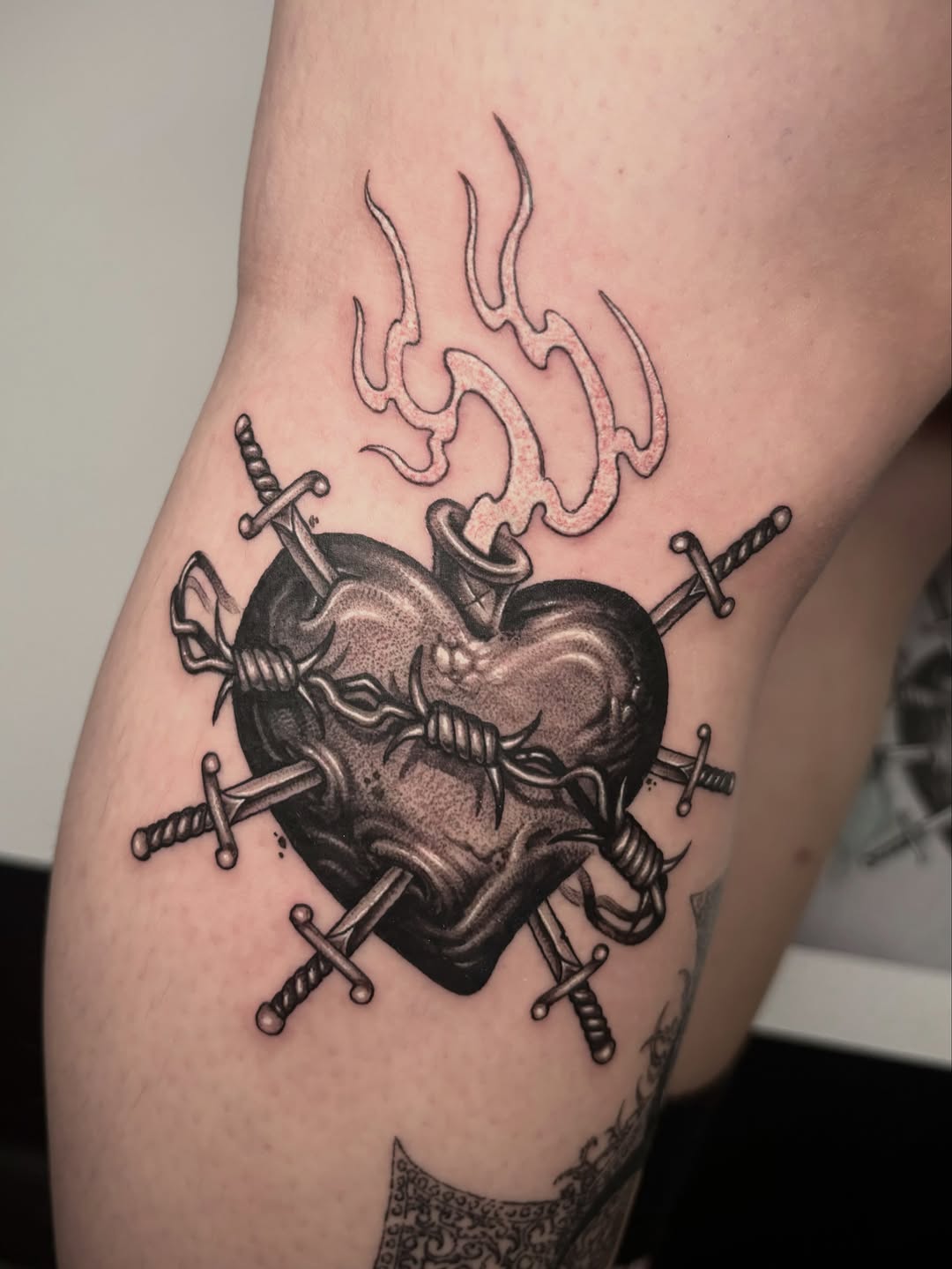 Tattoo by @blaggy__black — black_and_grey, realism