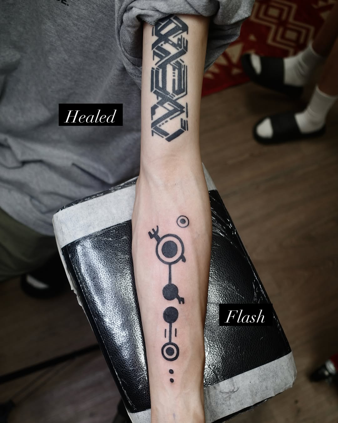Tattoo by @takuu_tattoo — geometric, blackwork