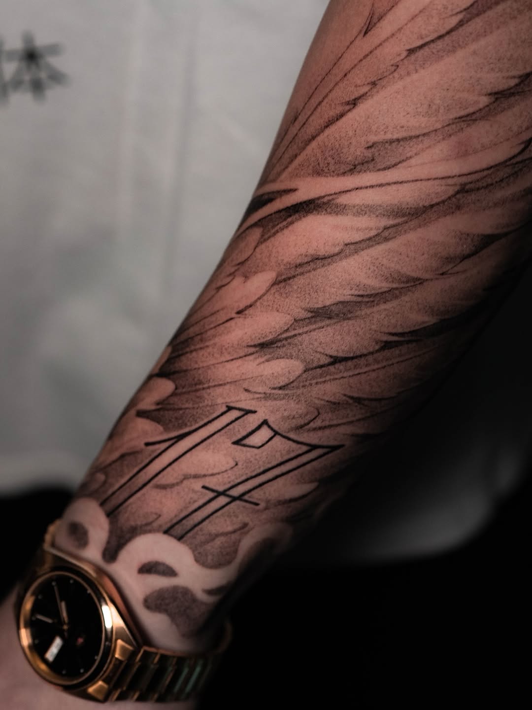 Tattoo by @slaidartwork — lettering_script, black_and_grey