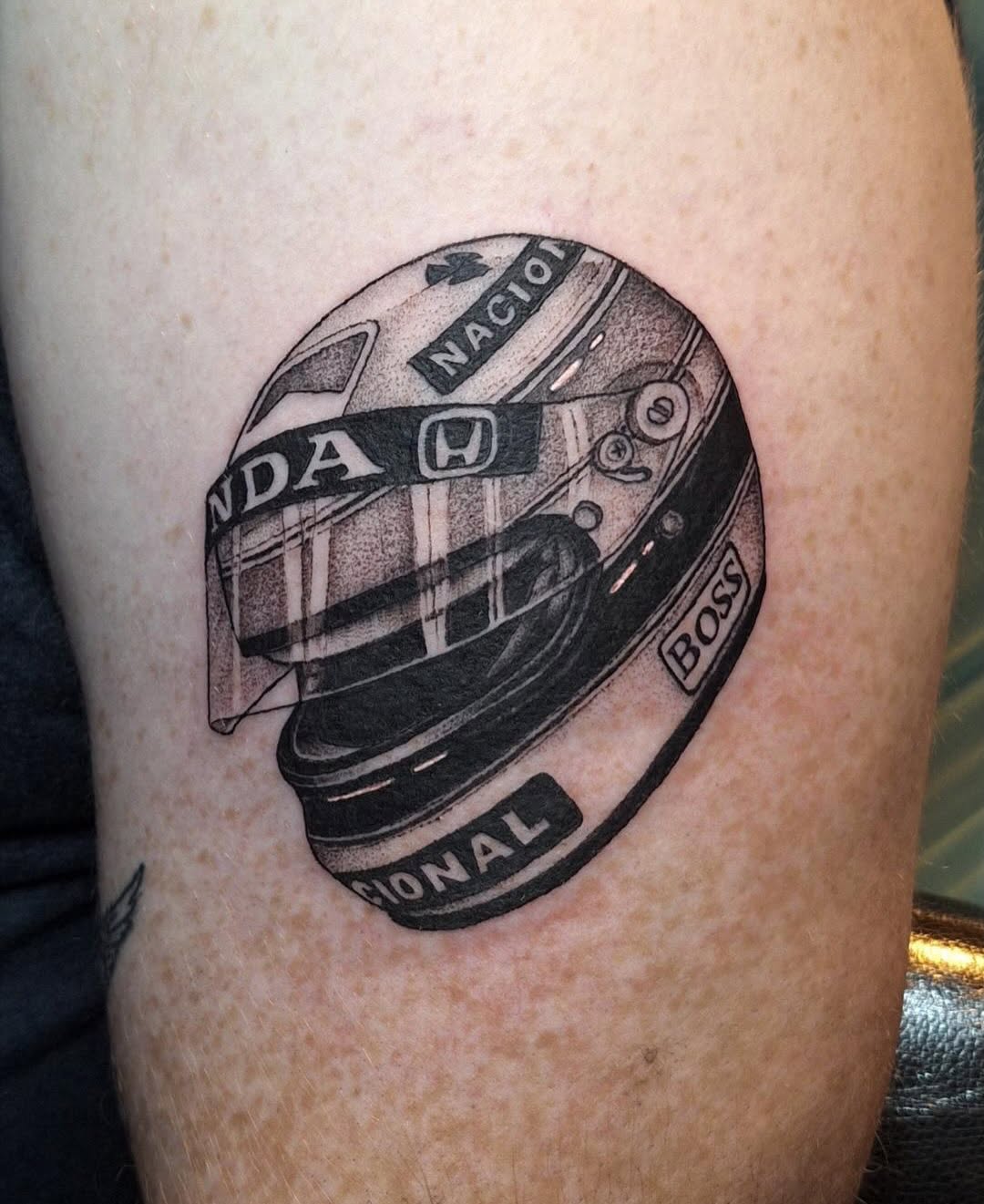 Tattoo by @darren_artwork โ realism, black_and_grey