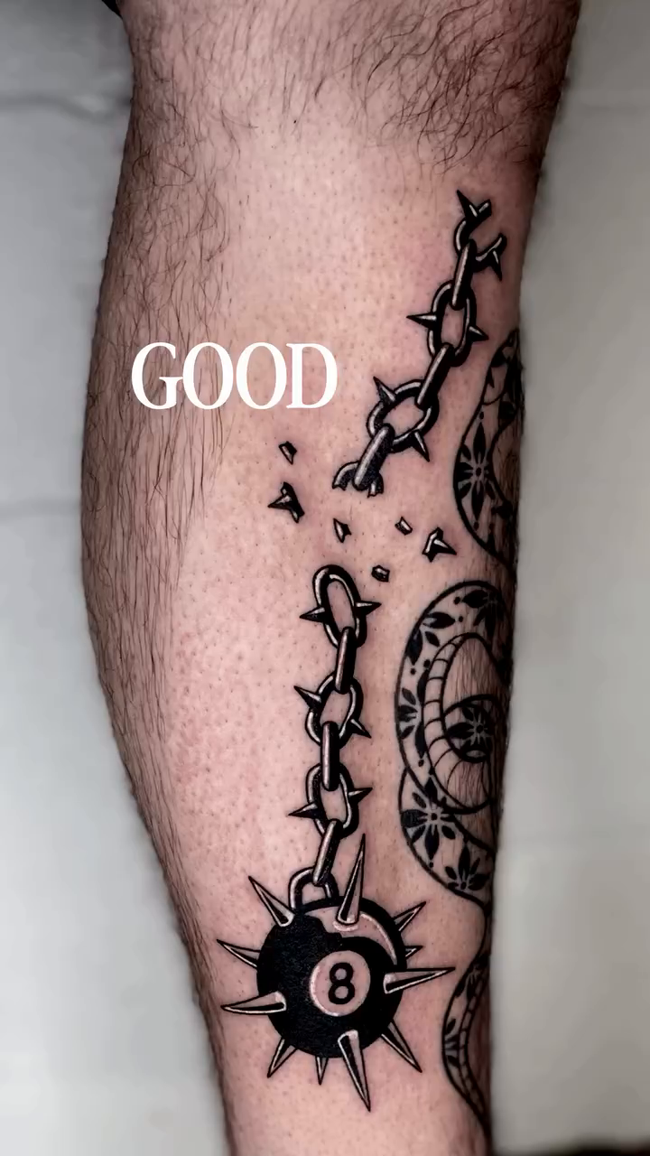 Tattoo by @tatemarthatattoo — geometric, black_and_grey