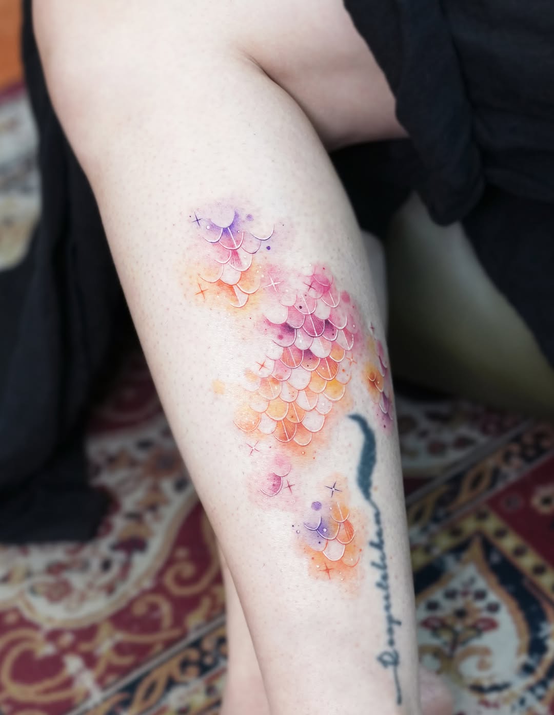 Tattoo by @siren_ink — watercolor