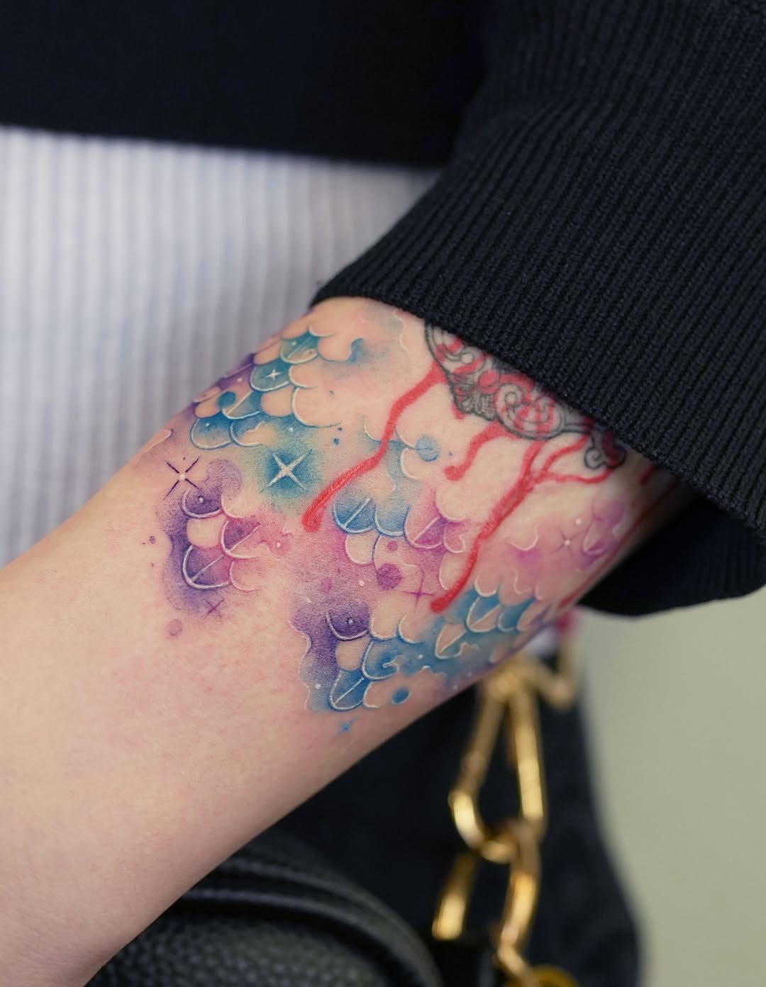 Tattoo by @siren_ink — watercolor