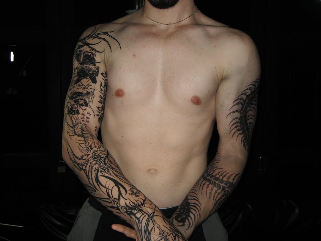 Tattoo by @deathtxpia โ blackwork, ornamental