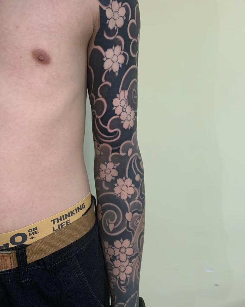 Tattoo by @echoink_tattoo — japanese_irezumi, blackwork