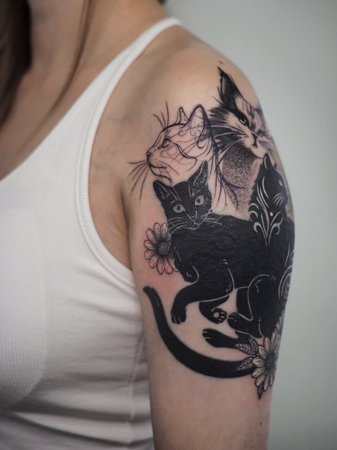 Tattoo by @jimmyyuen — blackwork, fine_line