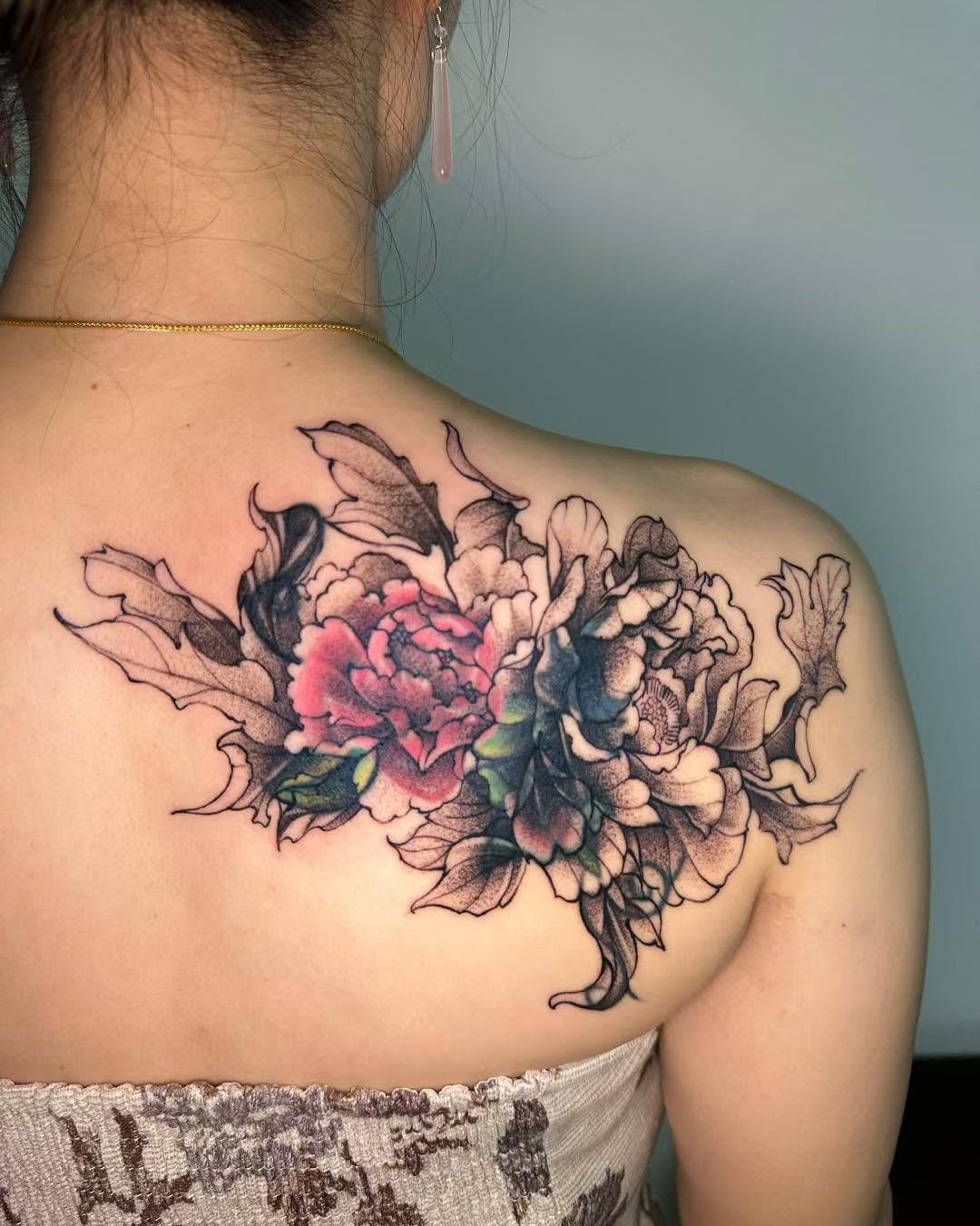 Tattoo by @echoink_tattoo — japanese_irezumi, black_and_grey