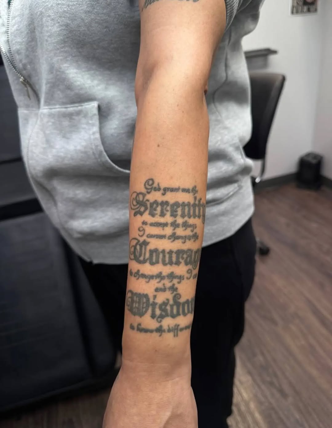 Tattoo by @tokarev_igor_tattoo β lettering_script, chicano