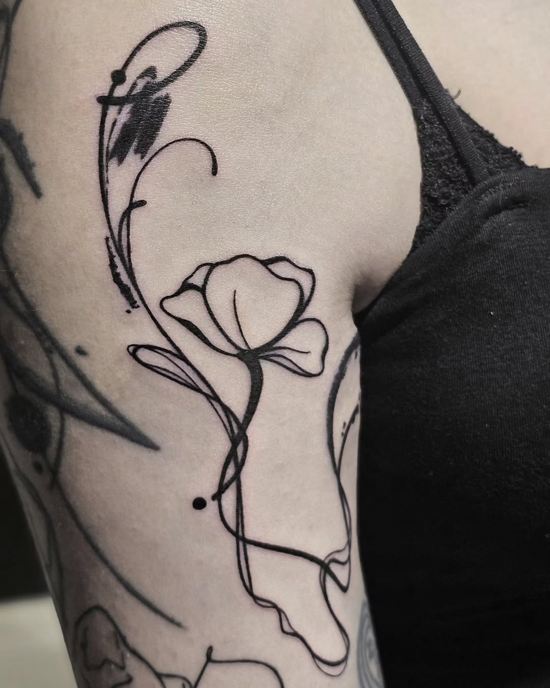 Tattoo by @draw.a_castle — fine_line, minimalist