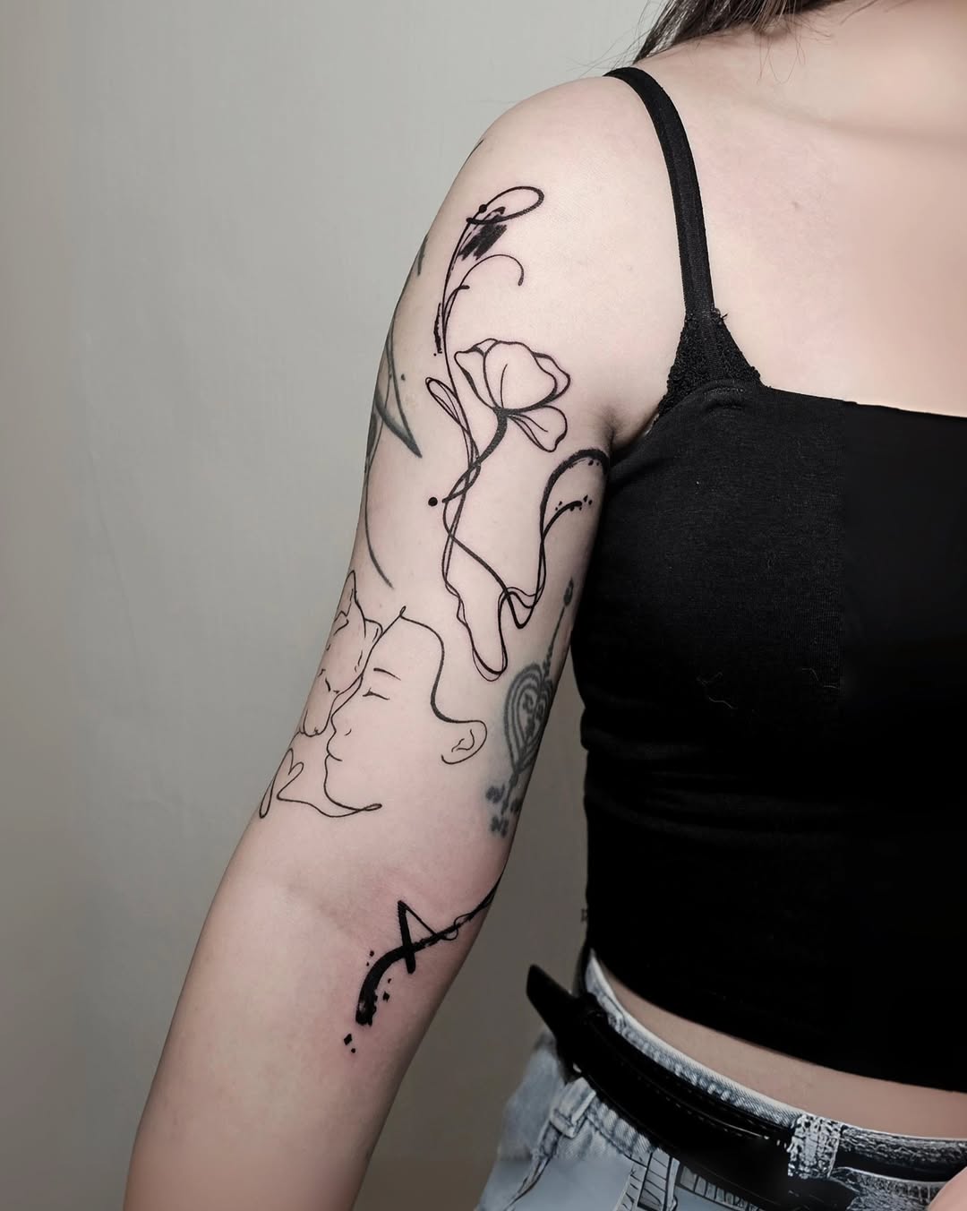 Tattoo by @draw.a_castle — fine_line, blackwork