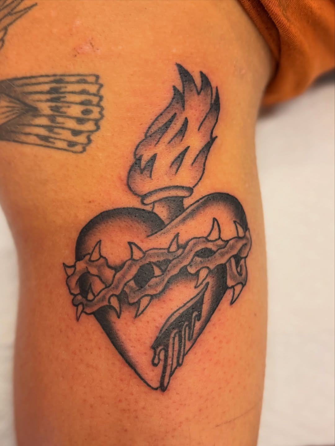 Tattoo by @shane_goes_hard — black_and_grey, chicano