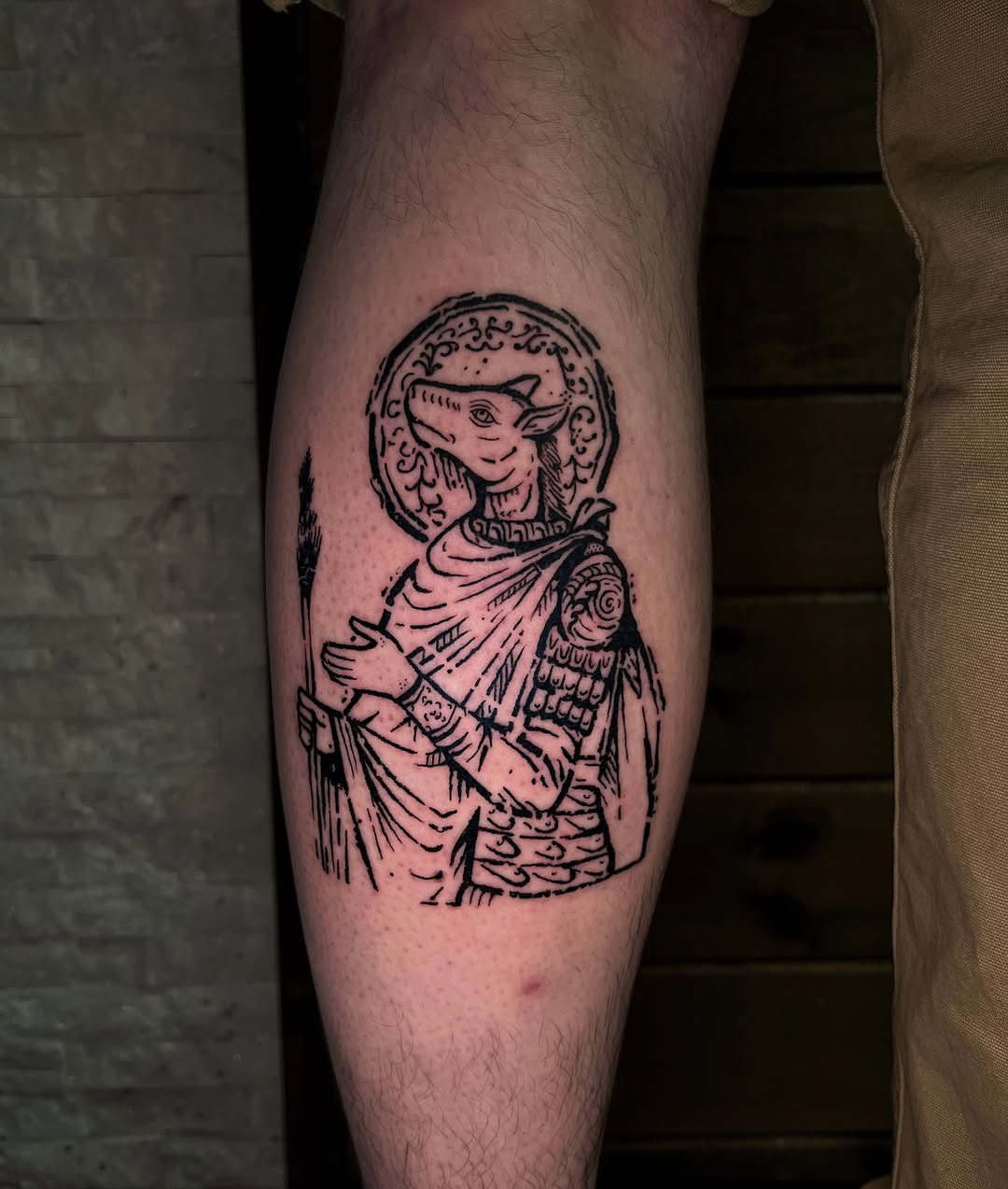 Tattoo by @everguild.ink — illustrative, blackwork