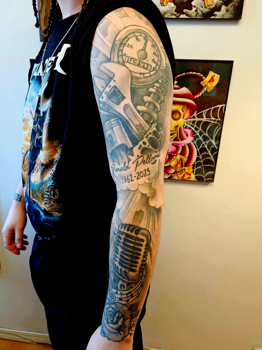 Tattoo by @jasonpellandtattoo — realism, black_and_grey