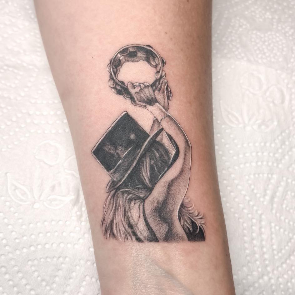 Tattoo by @beccasuetattoo โ realism, black_and_grey