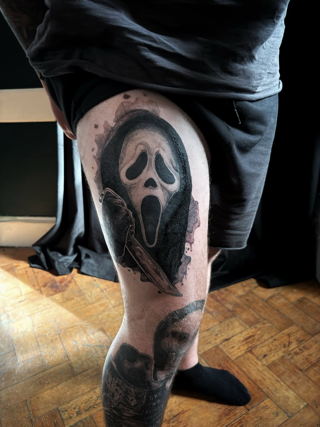 Tattoo by @scorchedbones_ โ black_and_grey, realism