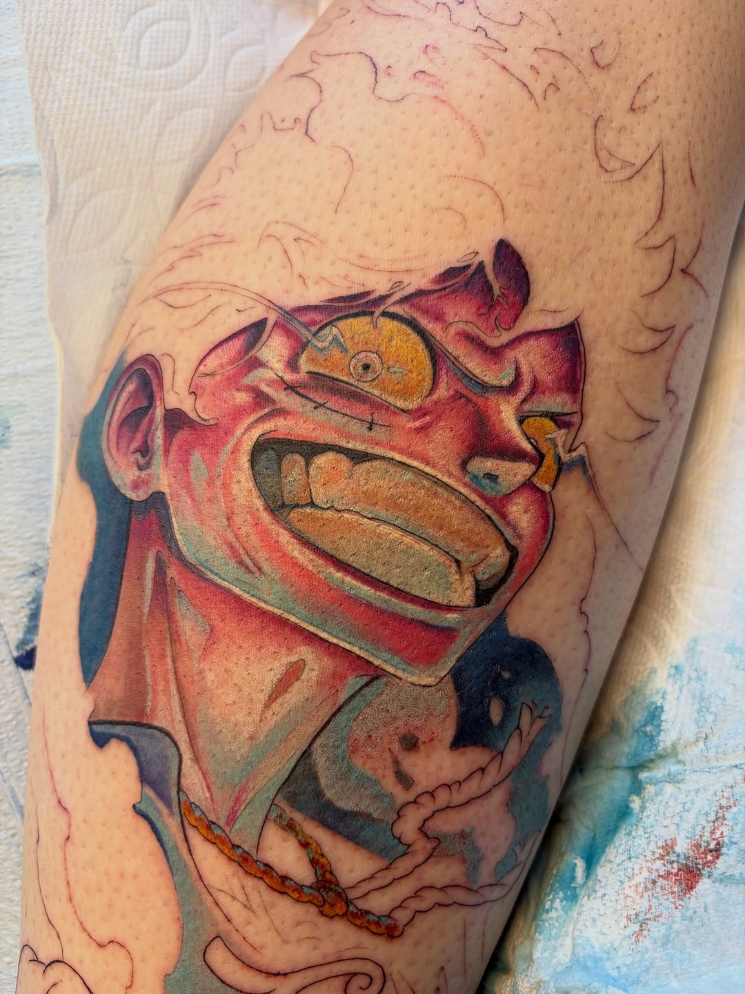 Tattoo by @et._.go._.tattoo — new_school, trash_polka
