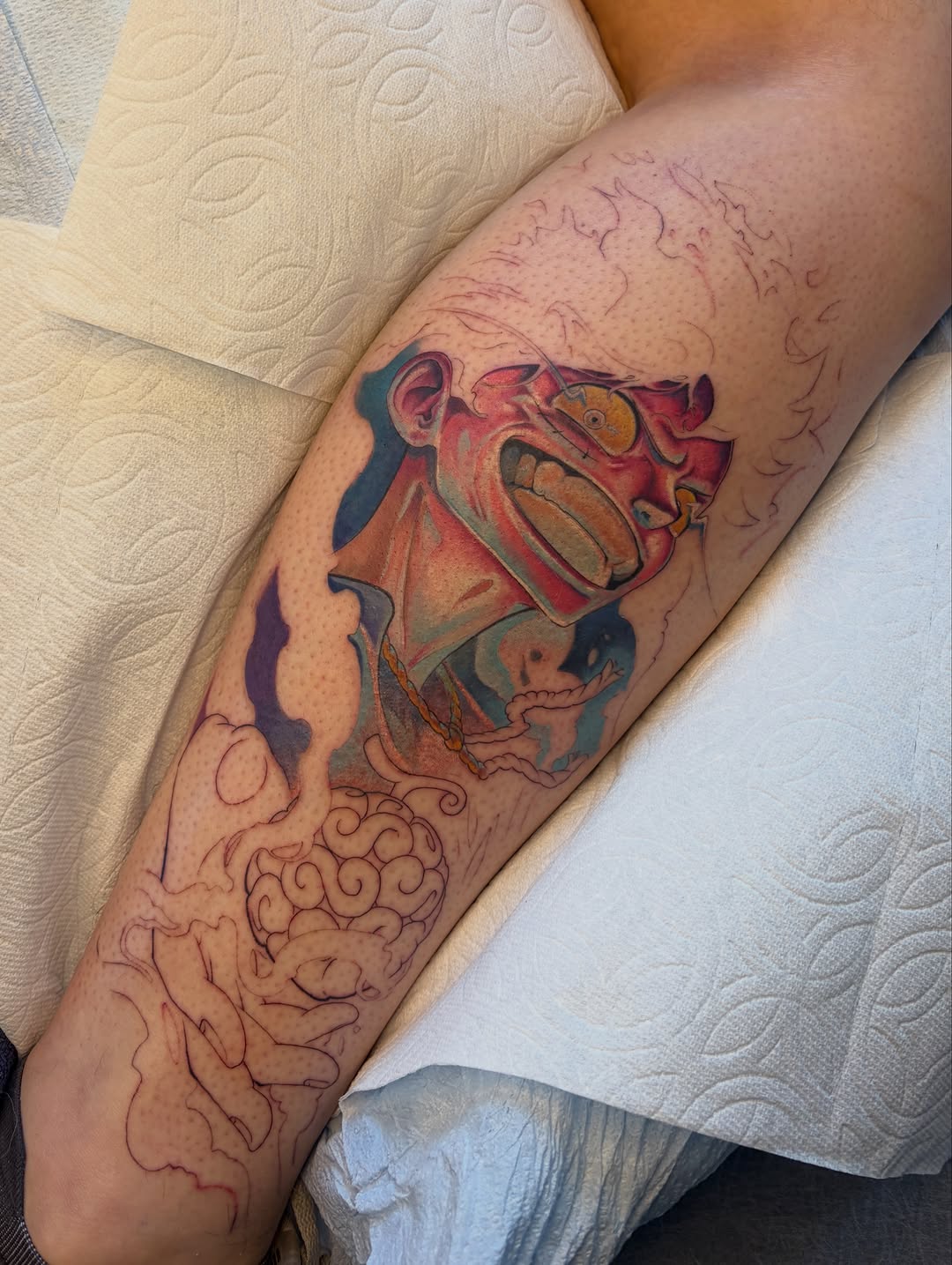 Tattoo by @et._.go._.tattoo — new_school, trash_polka
