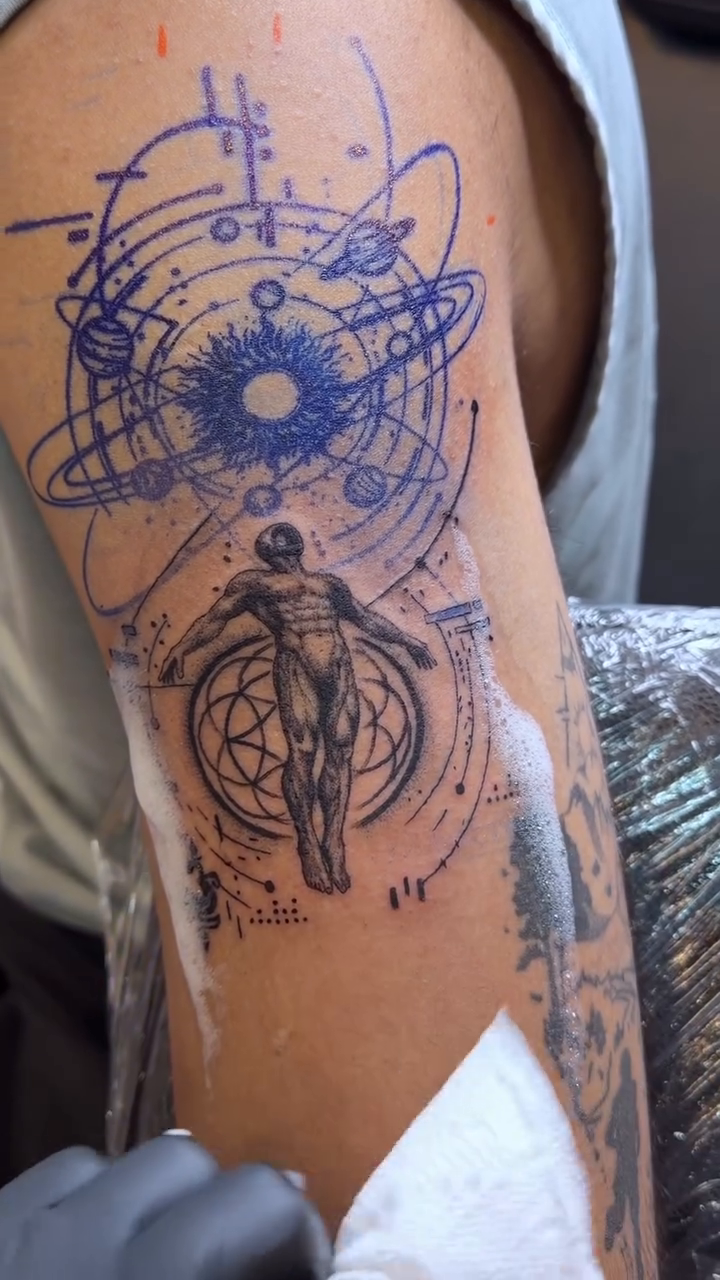 Tattoo by @inkzist — geometric, blackwork