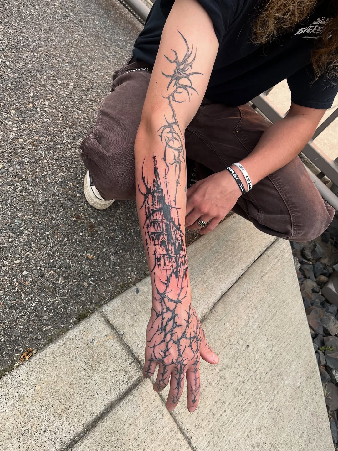 Tattoo by @michelleyoon_ttt — blackwork, dark_realism