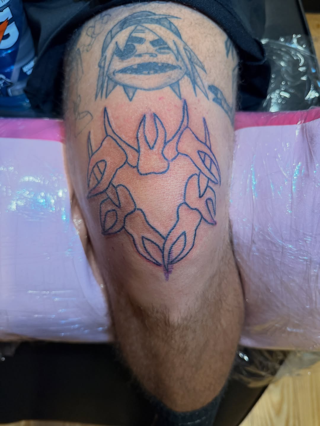 Tattoo by @oddratink โ blackwork