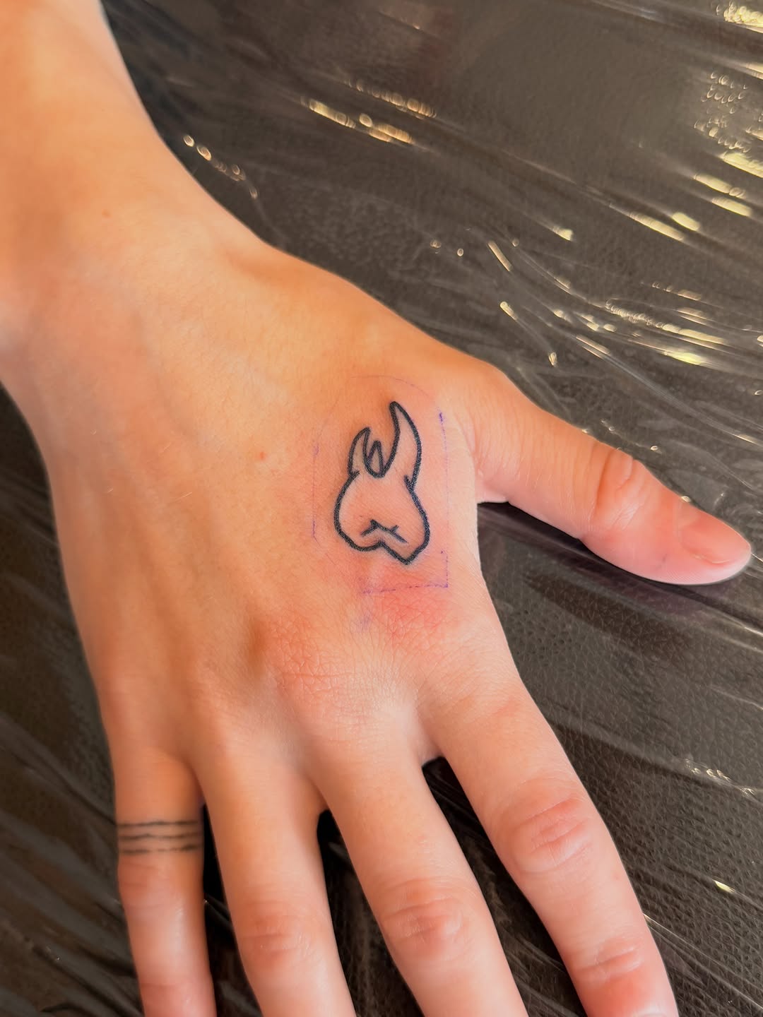 Tattoo by @oddratink โ minimalist