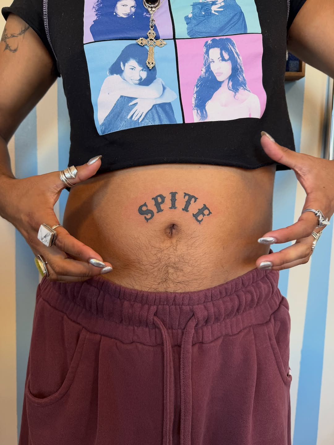 Tattoo by @chachki.papi — lettering_script
