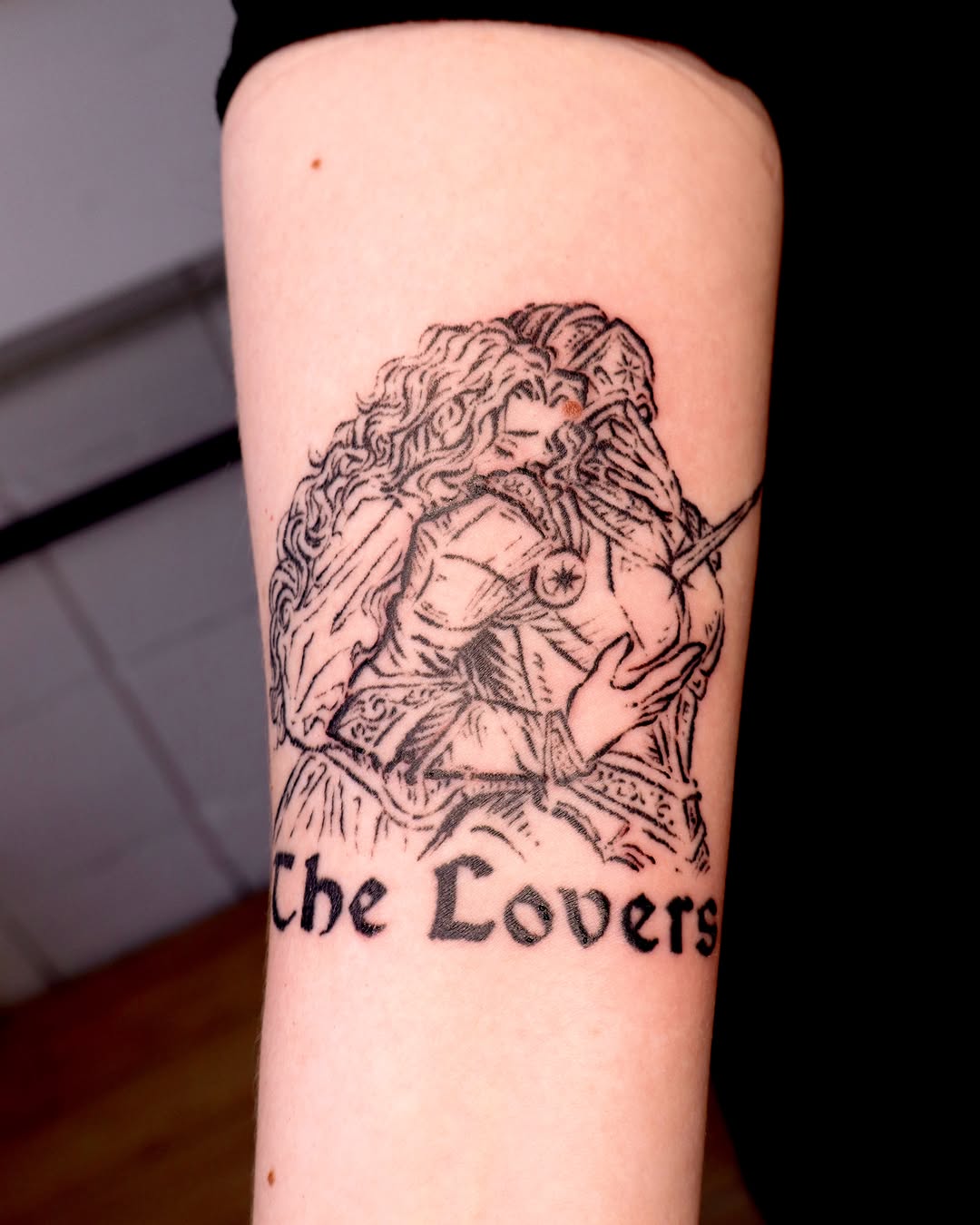 Tattoo by @naza.inks β lettering_script, illustrative