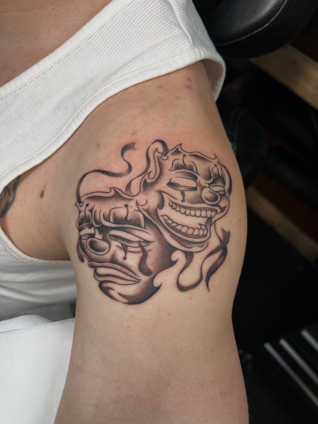 Tattoo by @soppa_tattoo — chicano, black_and_grey