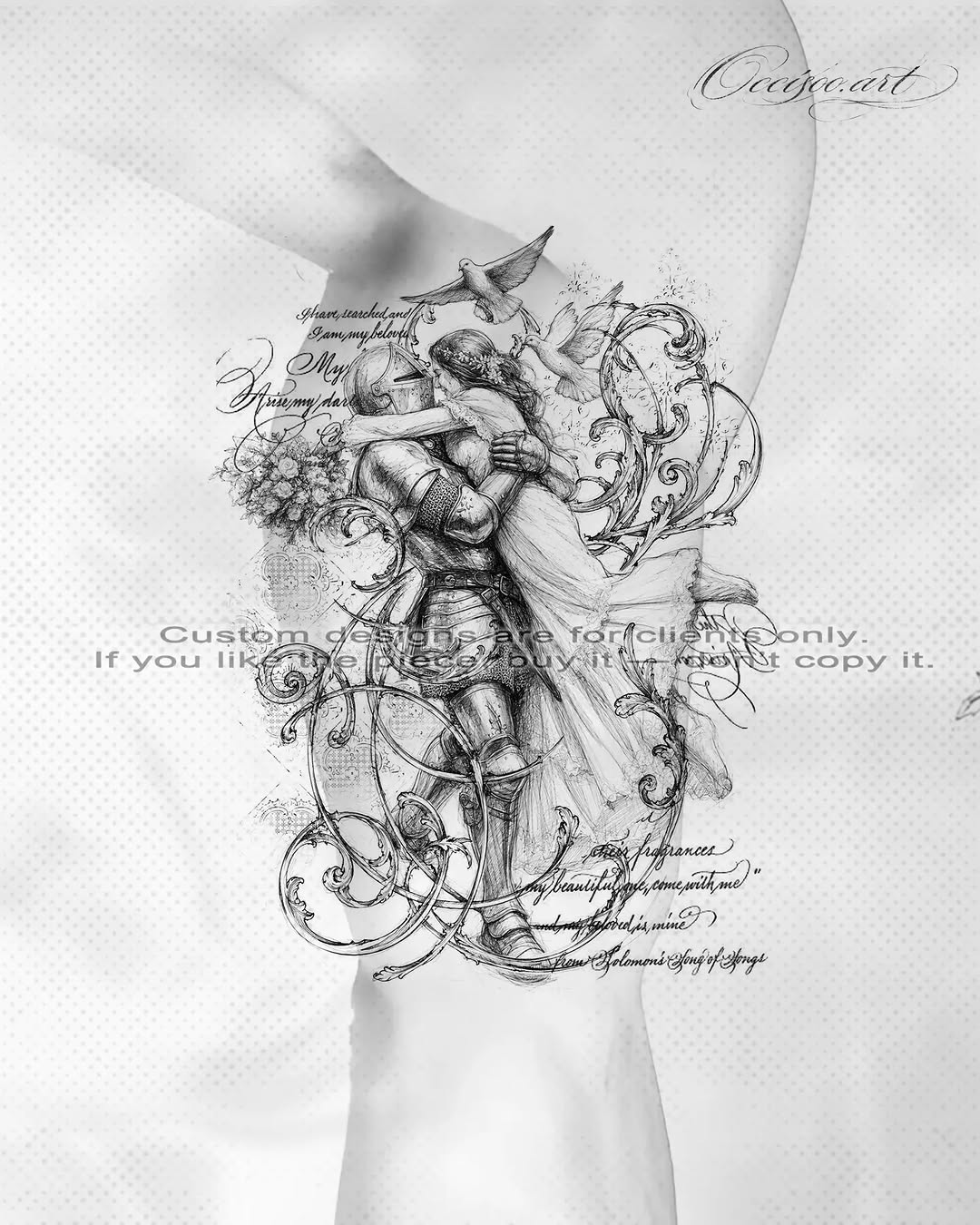 Tattoo by @occisoo.art โ illustrative, lettering_script