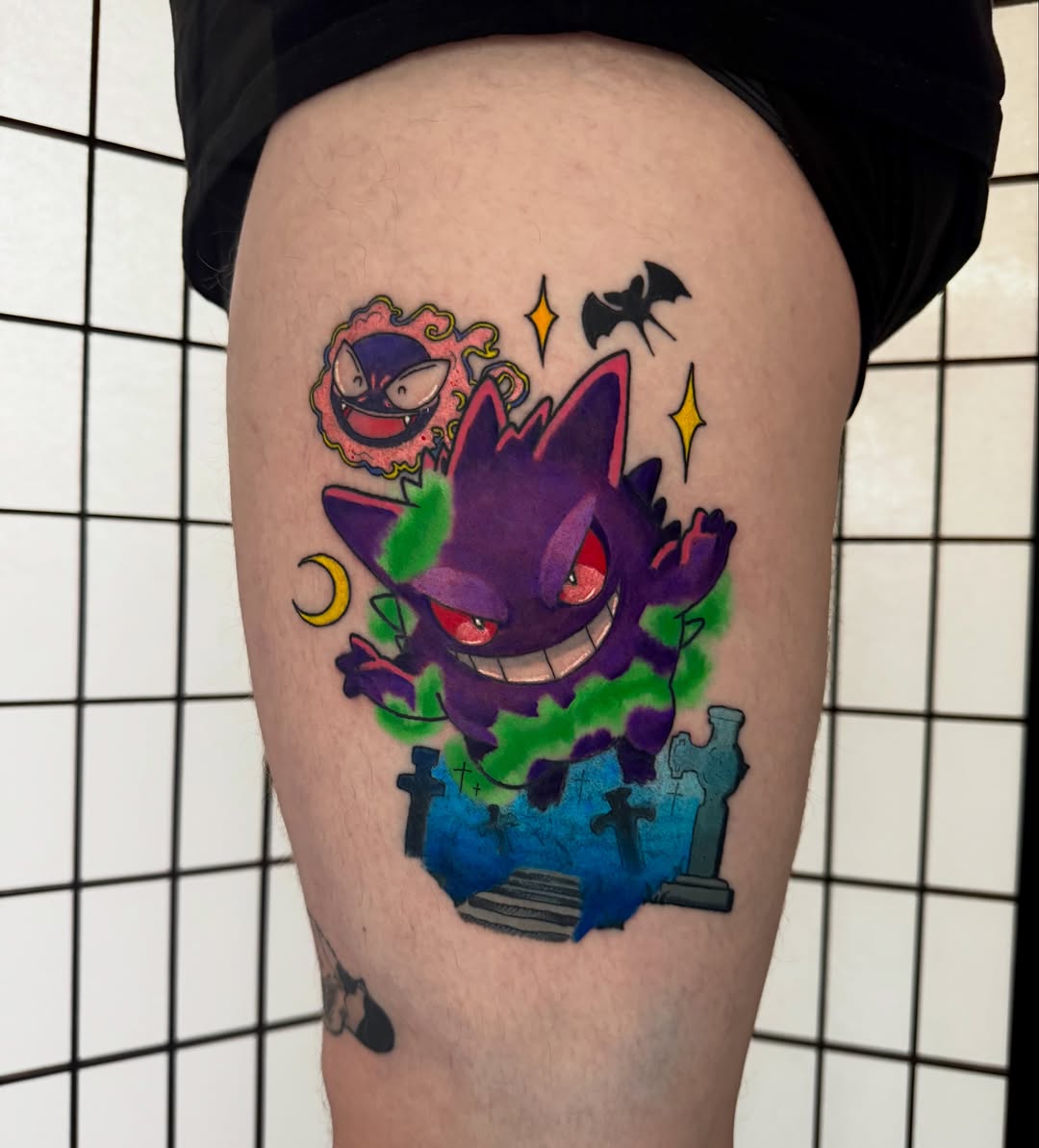 Tattoo by @foxx.teeth_ — new_school, anime