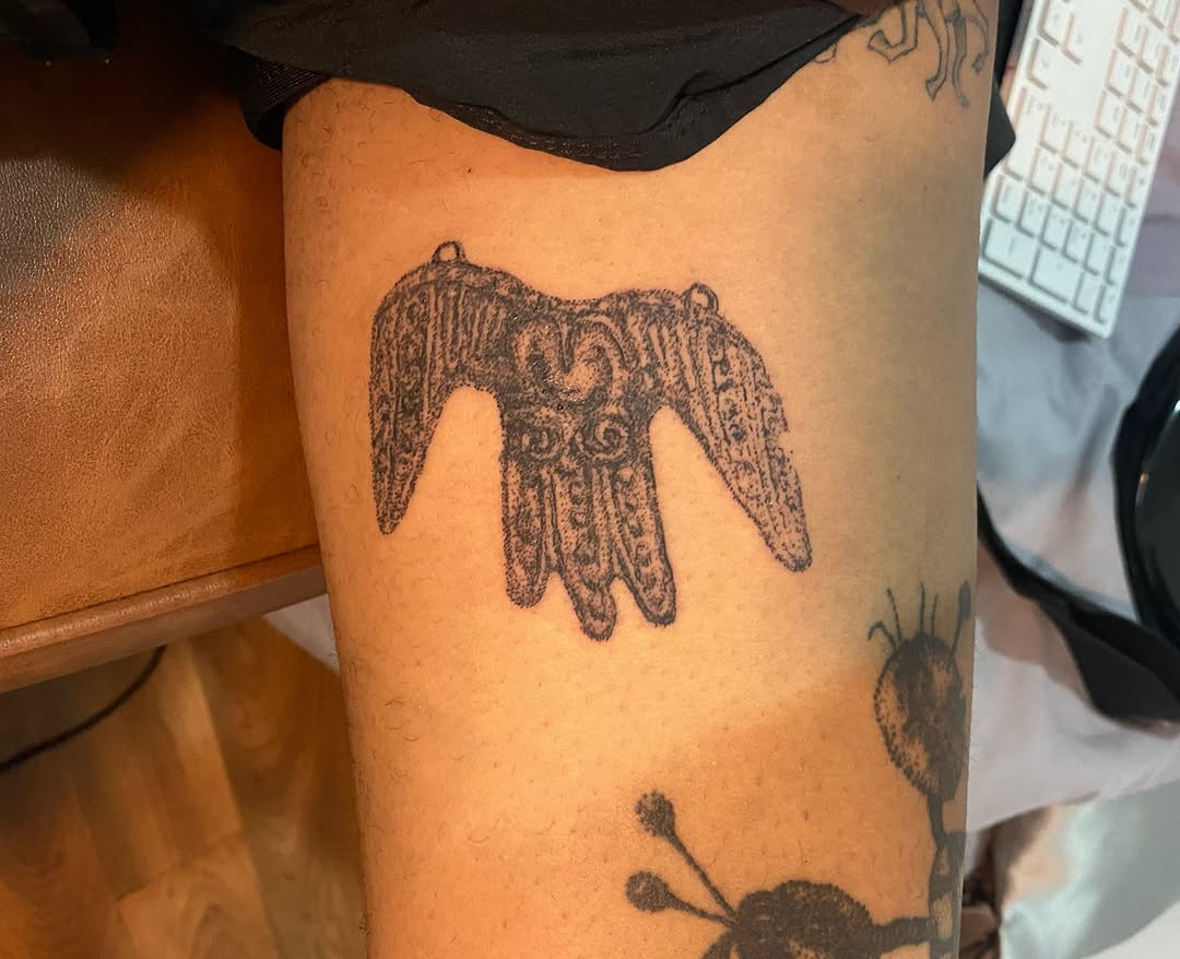 Tattoo by @feverfeverish — blackwork, dotwork