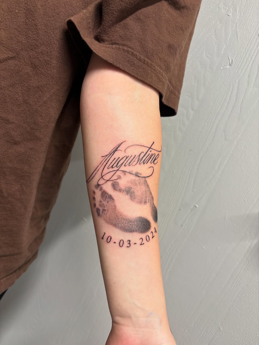 Tattoo by @jc_tat2s โ lettering_script, fine_line