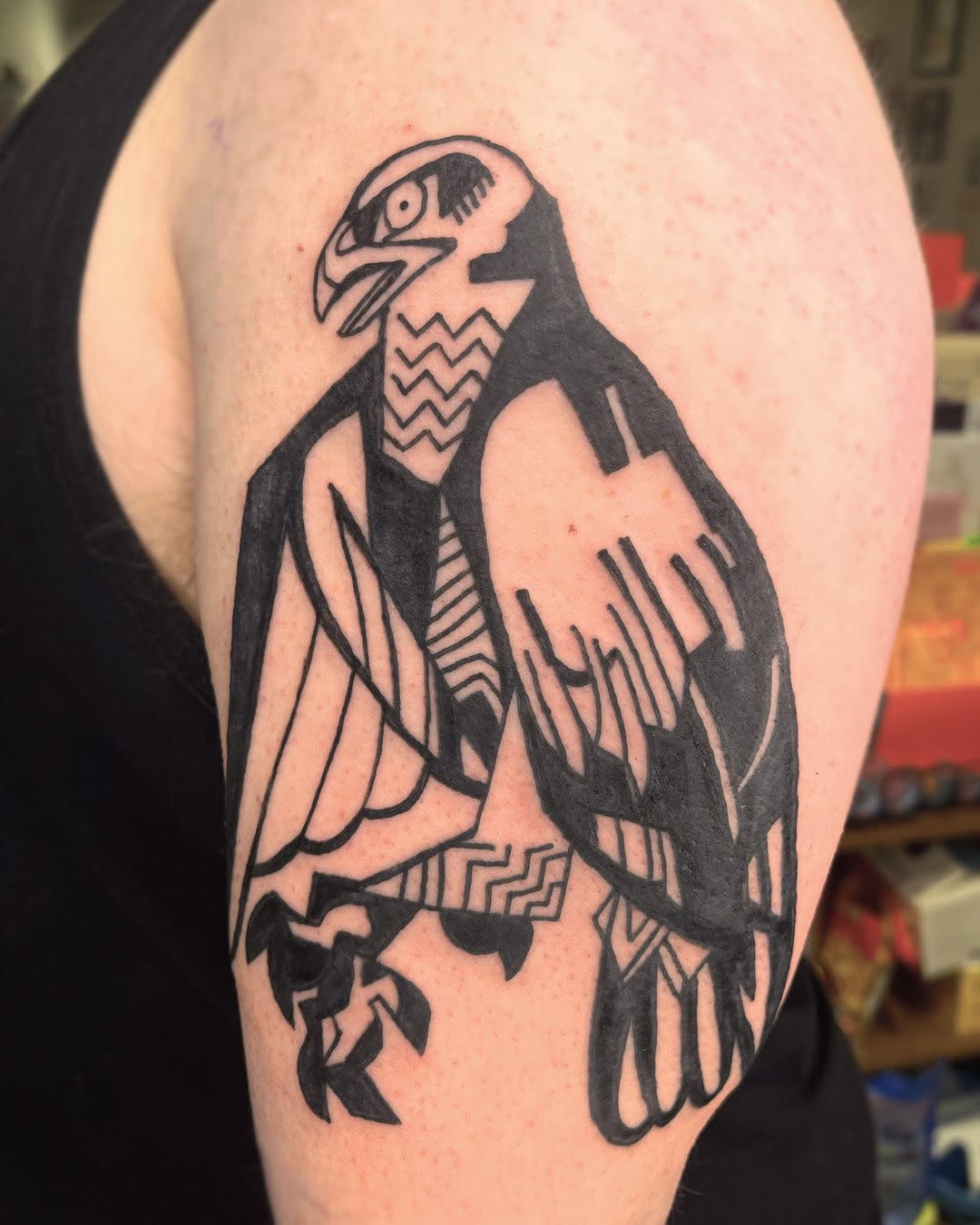 Tattoo by @birdfingers — blackwork