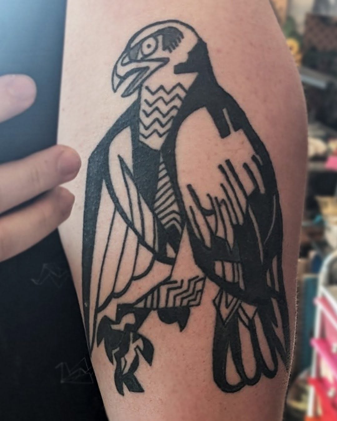 Tattoo by @birdfingers — blackwork