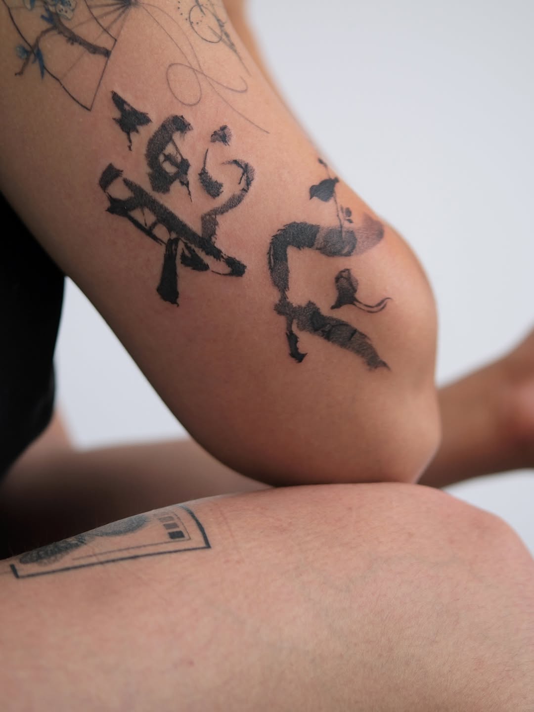 Tattoo by @numbandinked — blackwork, lettering_script