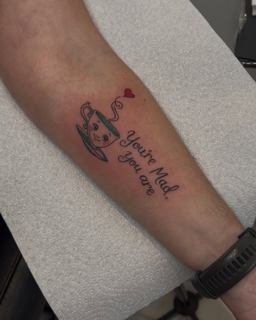 Tattoo by @inkatatts — lettering_script, new_school