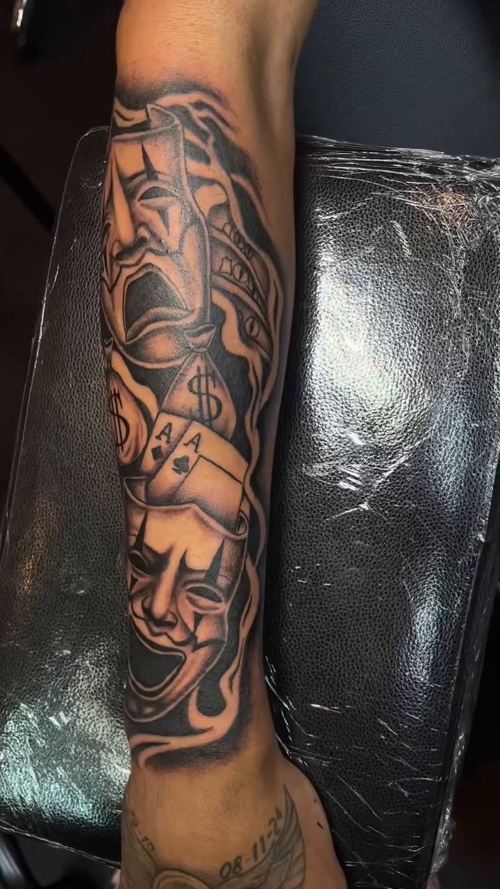 Tattoo by @lj._tattoos — chicano, black_and_grey