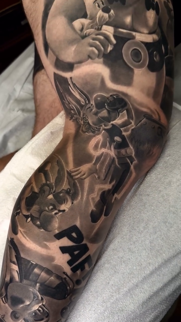 Tattoo by @gabpolflit_tattooartist β realism, black_and_grey