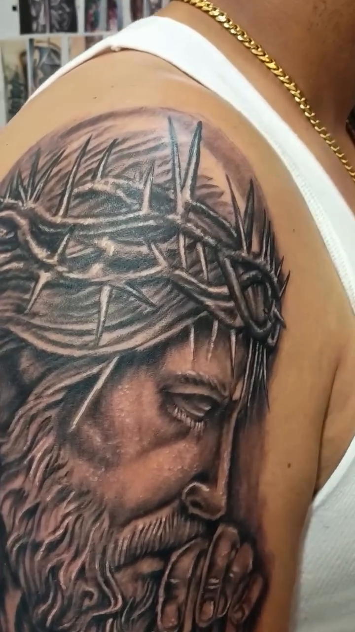 Tattoo by @onasistattoo — realism, black_and_grey