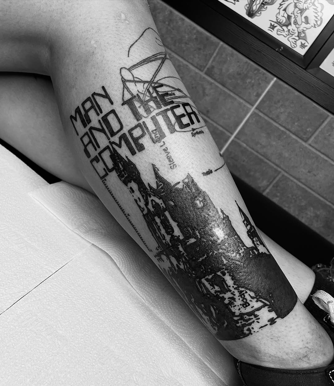 Tattoo by @cristytattoo — blackwork, lettering_script