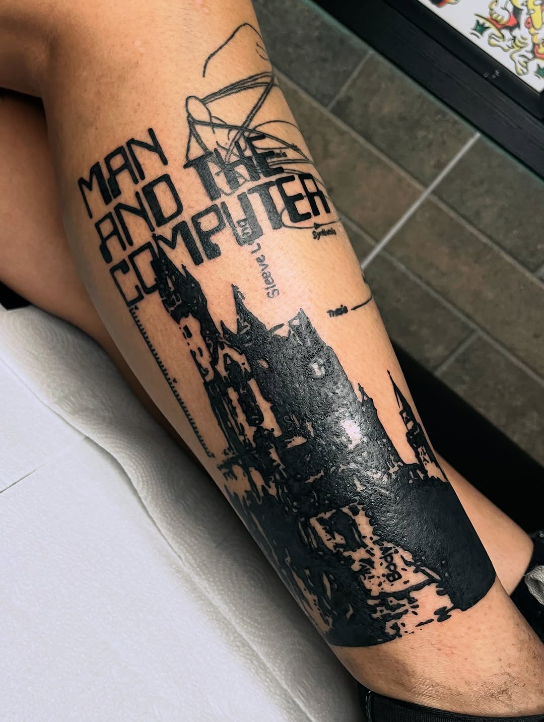 Tattoo by @cristytattoo — blackwork, lettering_script