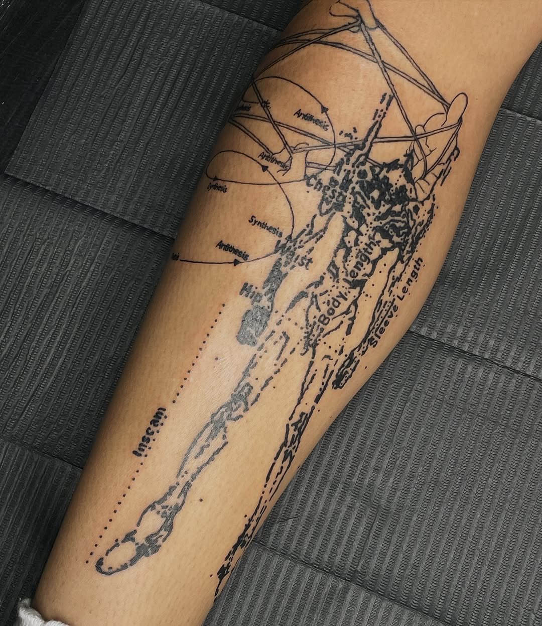 Tattoo by @cristytattoo — black_and_grey, lettering_script