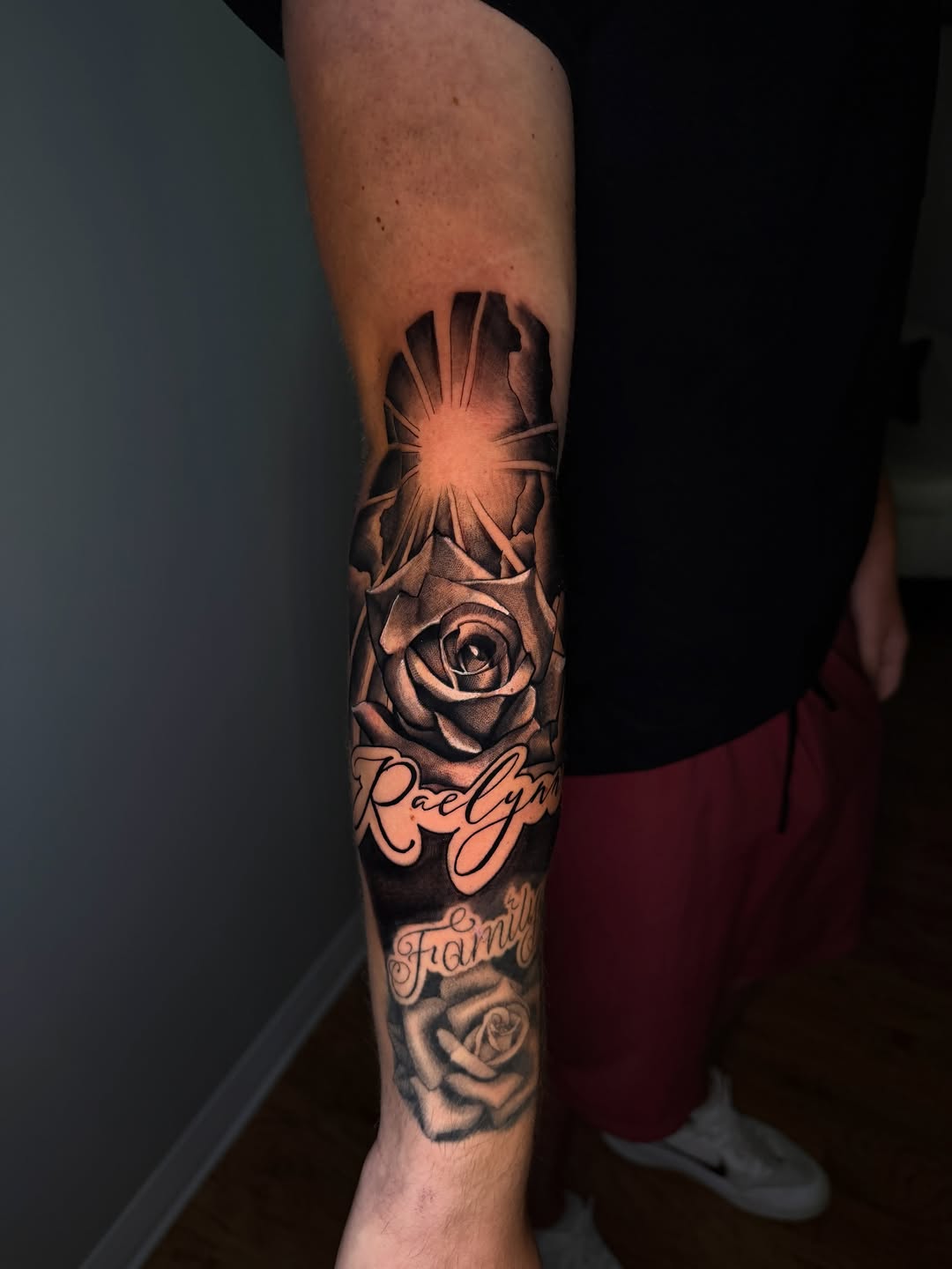 Tattoo by @payasoink402 — realism, lettering_script